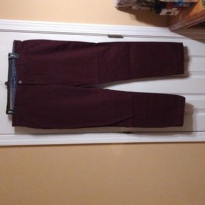 Burgundy dress slacks
